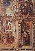 CRIVELLI, Carlo Annunciation with St Emidius fg oil painting